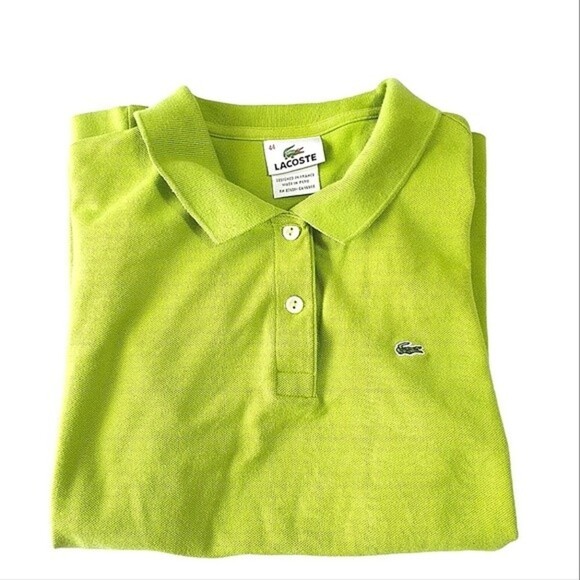 Sale 💫💫💫Lacoste Bright Green  Polo - Picture 2 of 4